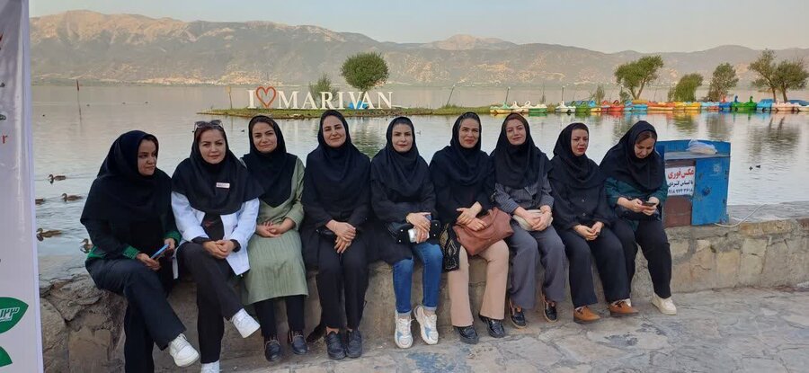 همایش پیاده‌روی کارکنان بهزیستی مریوان برگزار شد