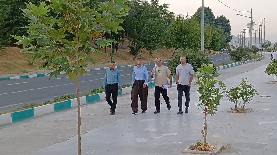 همایش پیاده‌روی کارکنان بهزیستی مریوان برگزار شد