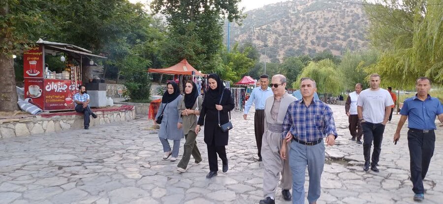 همایش پیاده‌روی کارکنان بهزیستی مریوان برگزار شد