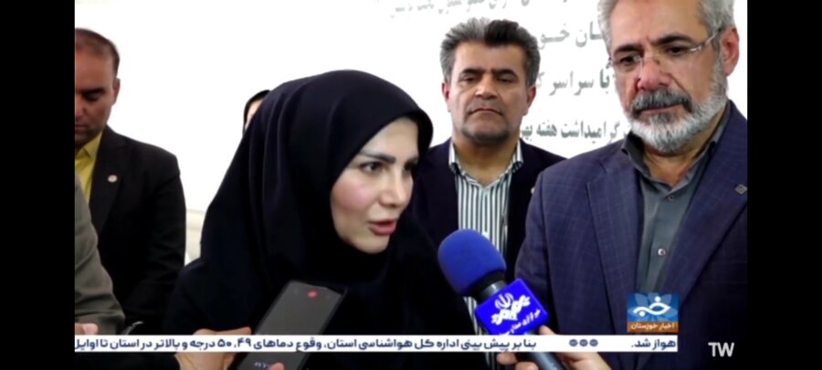 ببینیم| گزارش خبری صدا و سیما از حضور رئیس مرکز توسعه کارآفرینی بهزیستی کشور در خوزستان

