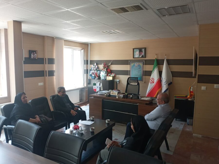 دیدار مدیرکل بهزیستی کردستان با رئیس جمع آوری و فروش اموال تملیکی