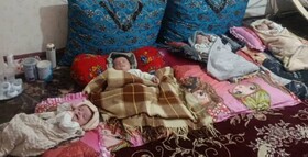دیدار سرپرست بهزیستی ارومیه با خانواده دارای فرزندان چهارقلو