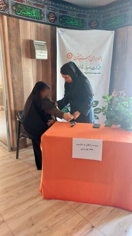 سنجش فشارخون مددجویان اداره بهزیستی شهرستان طالقان