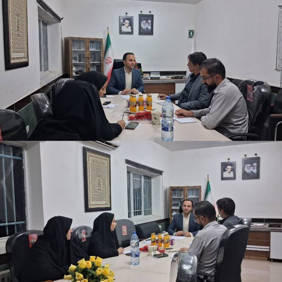 نشست خبری رضازاده ابیز، رئیس بهزیستی نهبندان، در خصوص عملکرد و برنامه‌های آینده این اداره