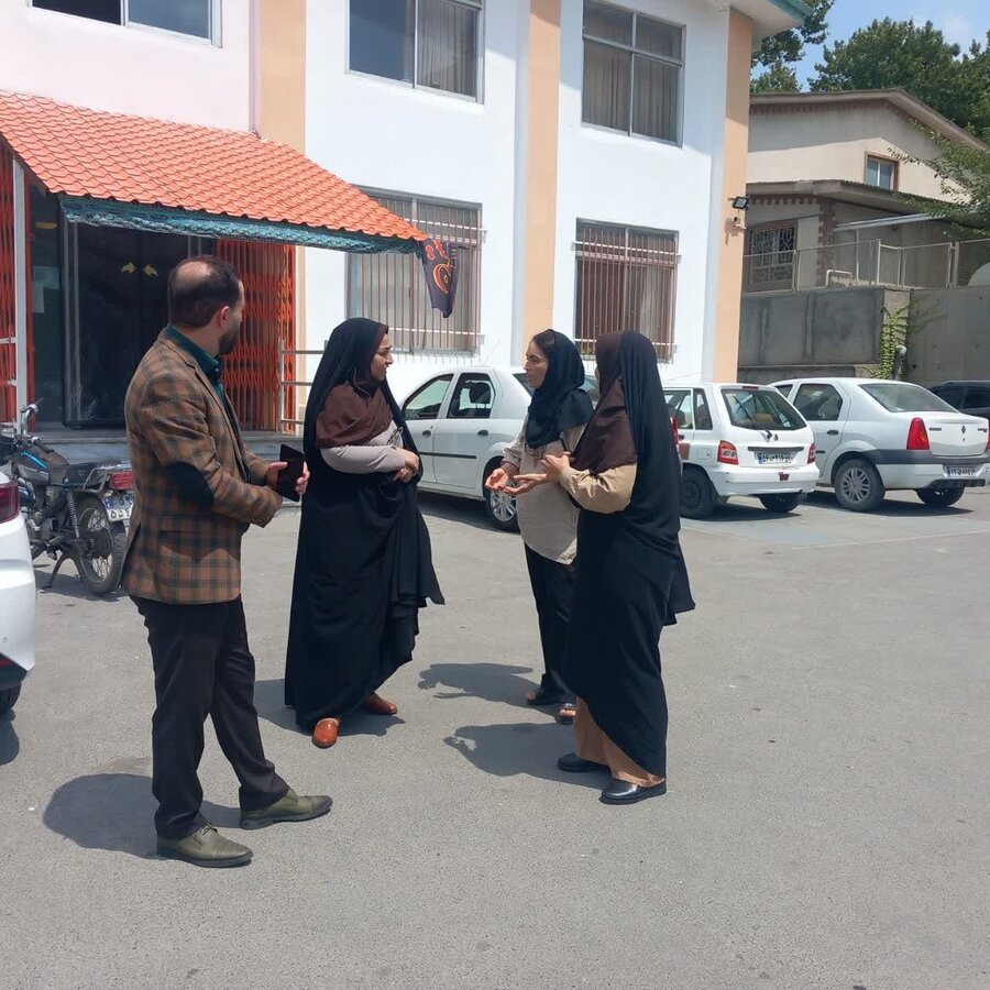 بازدید قدسیه آبشناس، مدیرکل بهزیستی گلستان و معاون پشتیبانی و منابع انسانی از بهزیستی شهرستان گرگان