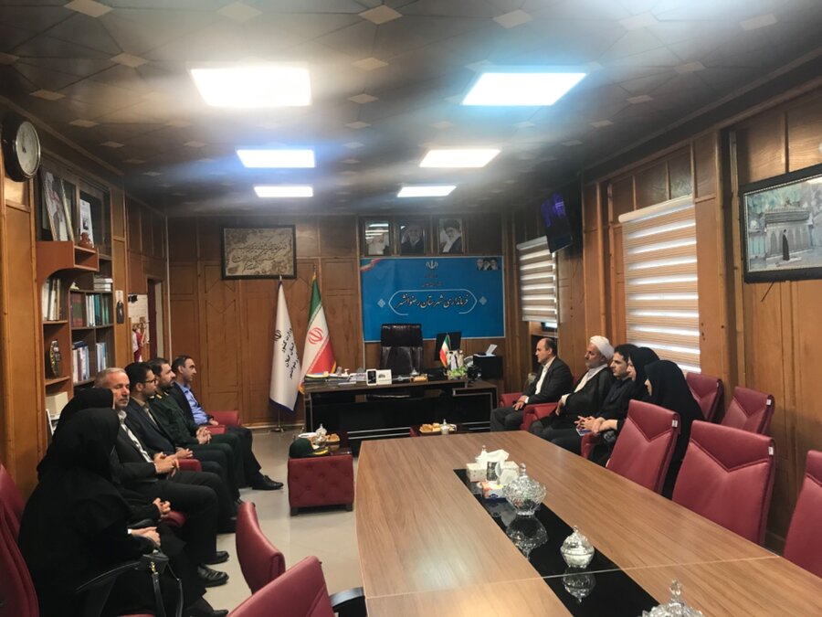 رضوانشهر | دیدار مدیرکل بهزیستی استان با فرماندار شهرستان رضوانشهر