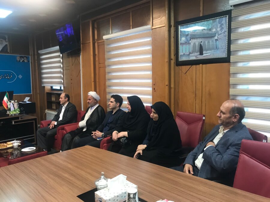 رضوانشهر | دیدار مدیرکل بهزیستی استان با فرماندار شهرستان رضوانشهر