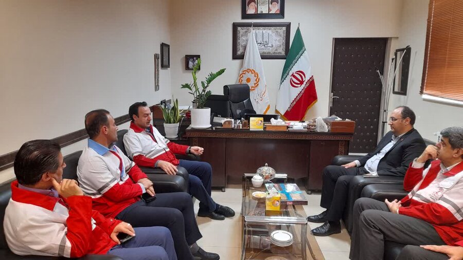 دیدار مدیرعامل جمعیت هلال احمر استان سمنان با سرپرست بهزیستی استان 