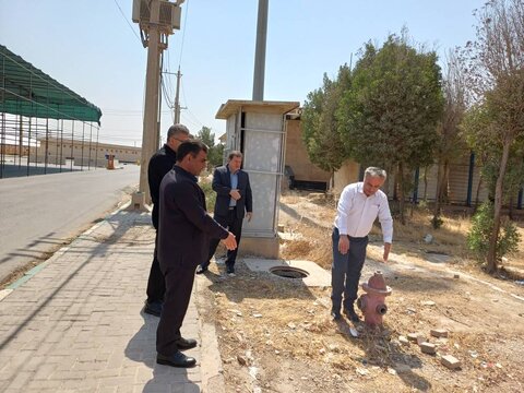 بازدید مدیر کل و جمعی از مسئولان بهزیستی ایلام از جانمایی موکب این مجموعه در مرز مهران