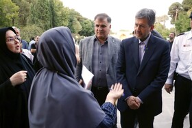 گزارش تصویری| بازدید استاندار از نمایشگاه صنایع دستی توانخواهان بهزیستی در چهلستون