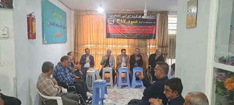 مراسم بدرقه گروه اعزامی الصابرین به عمود 317 در مسیر نجف به کربلا