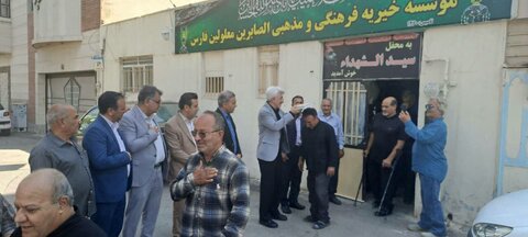 مراسم بدرقه گروه اعزامی الصابرین به عمود 317 در مسیر نجف به کربلا