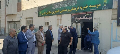 مراسم بدرقه گروه اعزامی الصابرین به عمود 317 در مسیر نجف به کربلا