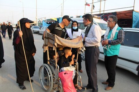 در رسانه|موکب‌های تخصصی بهزیستی خوزستان در مرزهای شلمچه و چذابه مستقر شدند