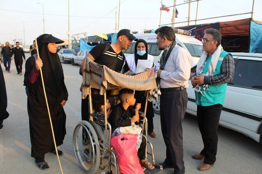 در رسانه|موکب‌های تخصصی بهزیستی خوزستان در مرزهای شلمچه و چذابه مستقر شدند