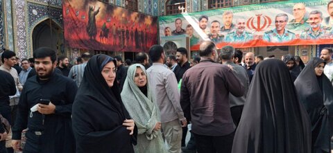 شهرری | حضور پرشور در مراسم گرامیداشت چهلم شهدای جنگ تحمیلی رژیم صهیونیستی