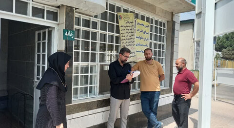 ساوجبلاغ | بازدید میدانی از مجتمع های بین راهی ۱۱۰ و ایران زمین توسط تیم تخصصی کمیته فنی مناسب سازی