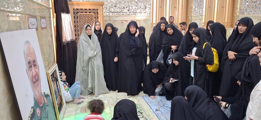 شهرری | حضور پرشور در مراسم گرامیداشت چهلم شهدای جنگ تحمیلی رژیم صهیونیستی