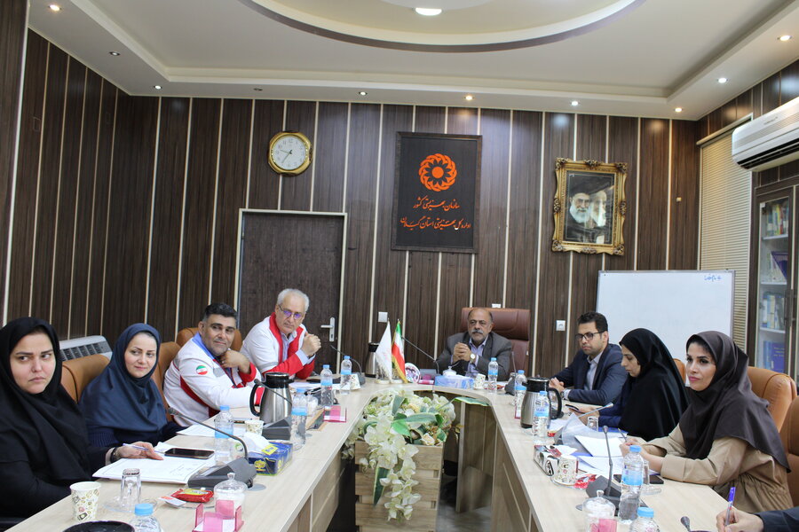جلسه مشترک بهزیستی وهلال احمر