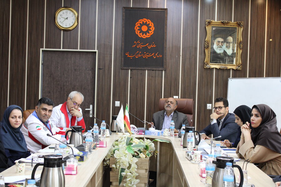 جلسه مشترک بهزیستی وهلال احمر