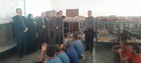 معاون قضایی دادستان کل کشور از مرکز درمان و کاهش آسیب متعادان متجاهر ماده ۱۶ ساری بازدید کرد