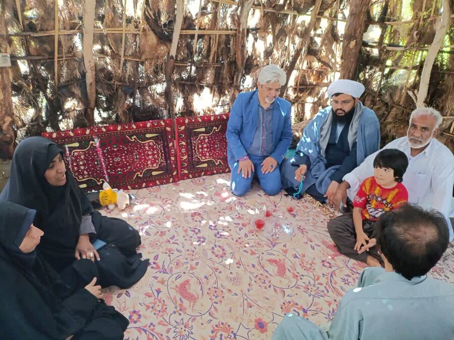 دیدار رییس بهزیستی ریگان خانواده دارای دو عضو معلول