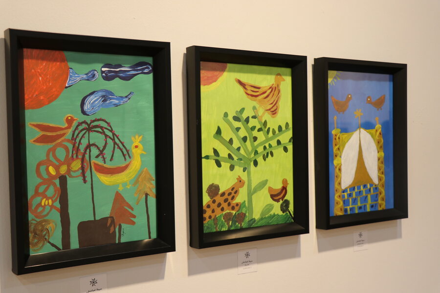 نمایشگاه نقاشی زنان آسایشگاه مهر