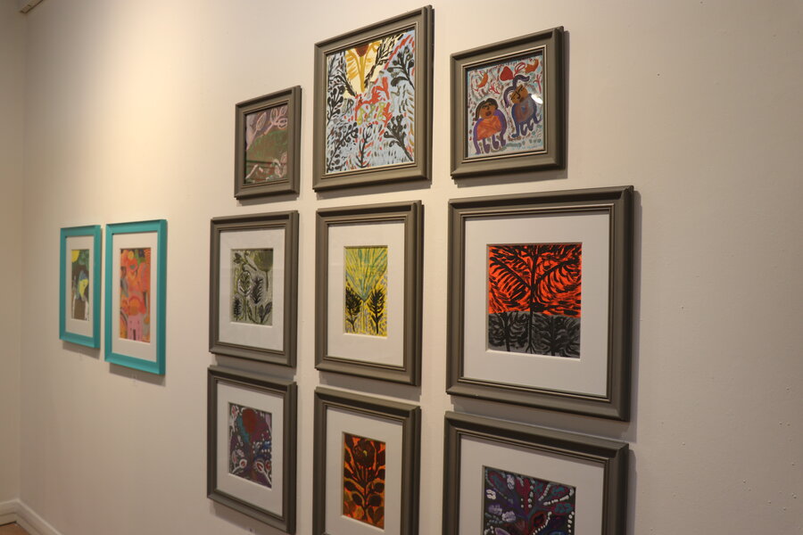 نمایشگاه نقاشی زنان آسایشگاه مهر