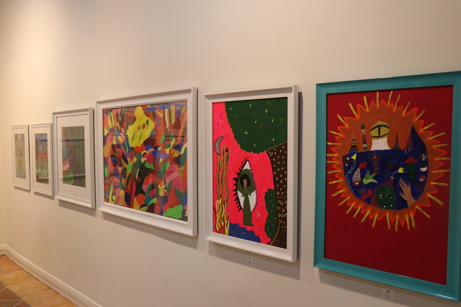 نمایشگاه نقاشی زنان آسایشگاه مهر