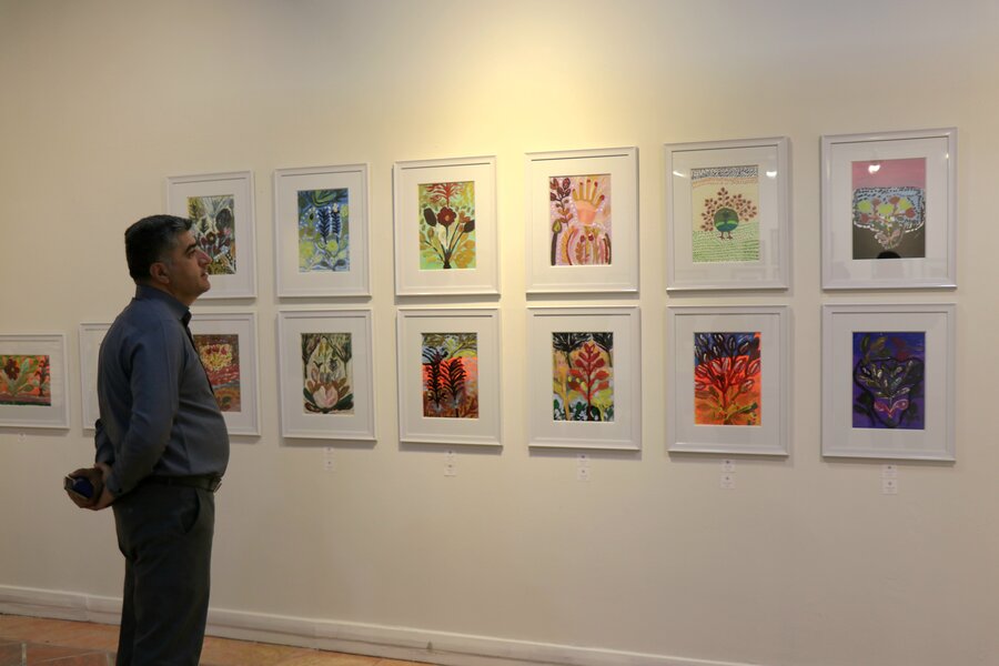 نمایشگاه نقاشی زنان آسایشگاه مهر