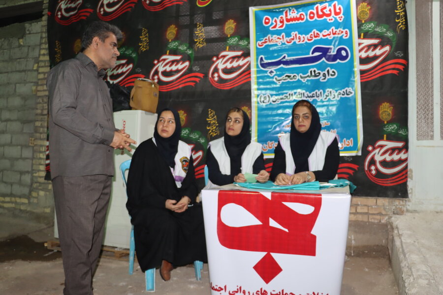 ببینیم|بازدید مدیر کل بهزیستی خوزستان از مواکب در مرز چذابه و شلمچه