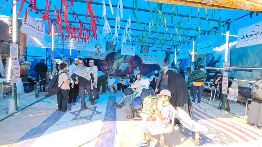 بازدید بابک قانعی از موکب عمود ۱۱۸۲