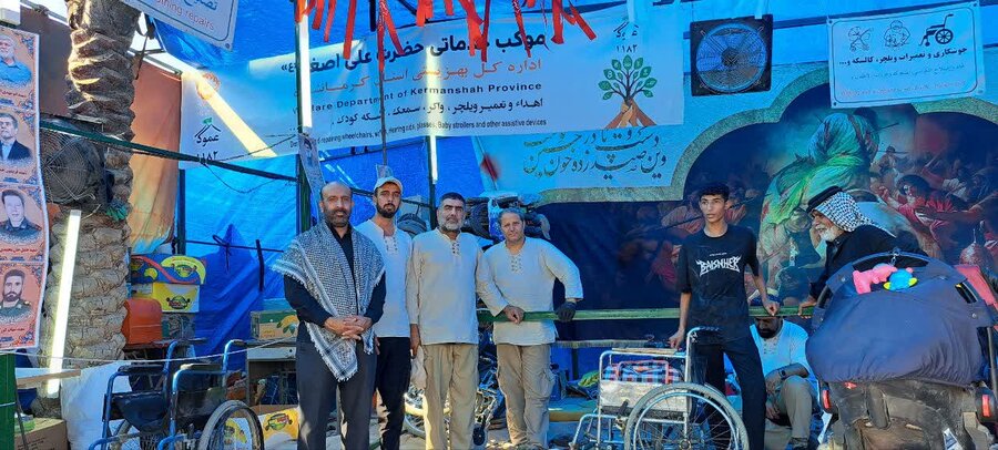 بازدید بابک قانعی از موکب عمود ۱۱۸۲