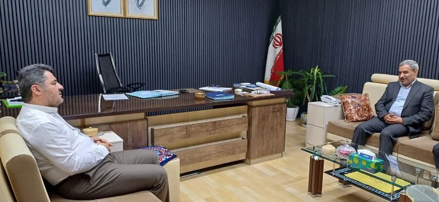 دیدار مدیرکل و معاون پشتیبانی و منابع انسانی بهزیستی کردستان با فرماندار مریوان