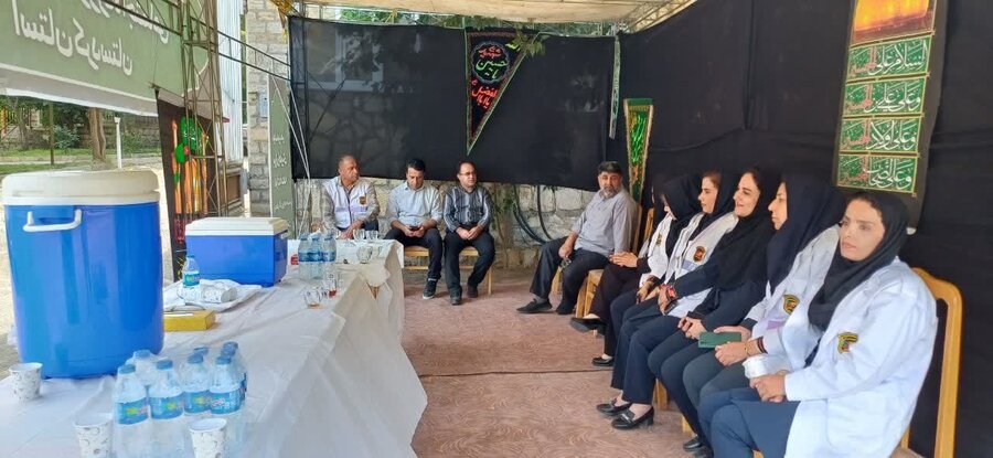 بازدید مدیرکل بهزیستی کردستان از موکب مرز باشماق مریوان