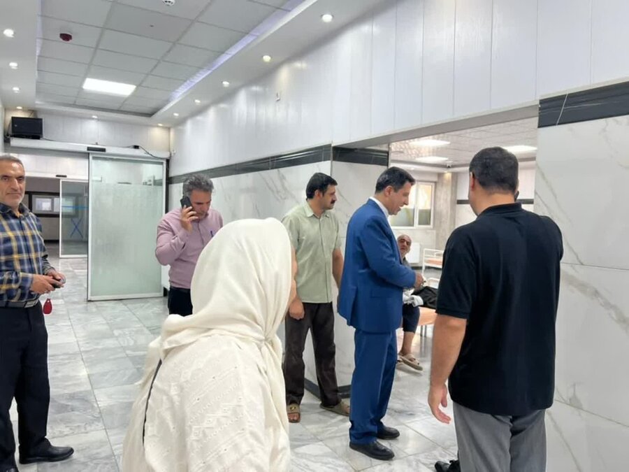 بازدید نماینده قروه و دهگلان از مرکز نگهداری معلولان باران