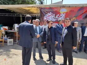 بازدید اعضای شورای هماهنگی ادارات وزارت تعاون، کار و رفاه اجتماعی کردستان از موکب مرز باشماق