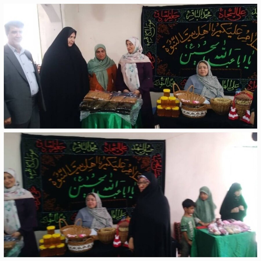 رودبار/برپایی بازارچه محصولات مددجویان در مصلای نماز جمعه رستم آباد