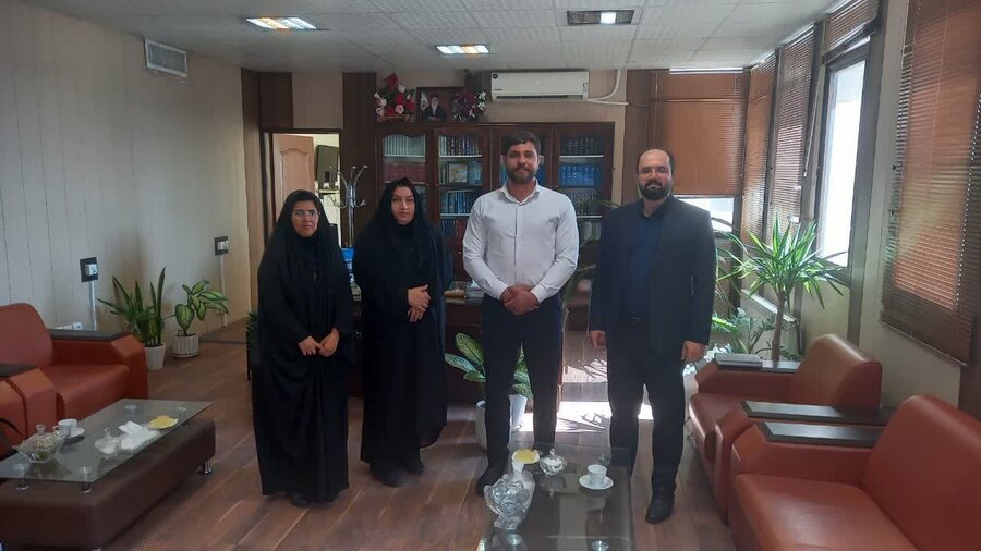 دیدار مسئولان بهزیستی و اورژانس اجتماعی ساوه با صدوری  دادستان شهرستان 