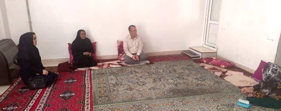 بازدید رئیس اداره بهزیستی شهرستان میاندوآب از منزل مددجویان تحت پوشش اداره بهزیستی شهرستان