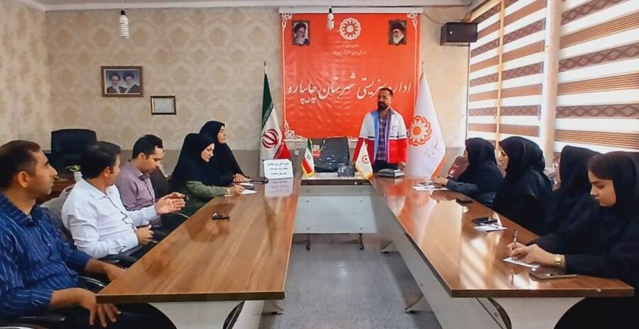 برگزاری کارگاه آموزش مدیریت بحران و امداد و نجات با همکاری هلال احمر در بهزیستی شهرستان چایپاره