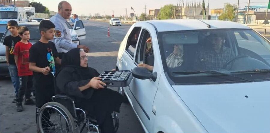 خانواده بهزیستی میاندوآب ، خادم زائرین پیاده روی اربعین