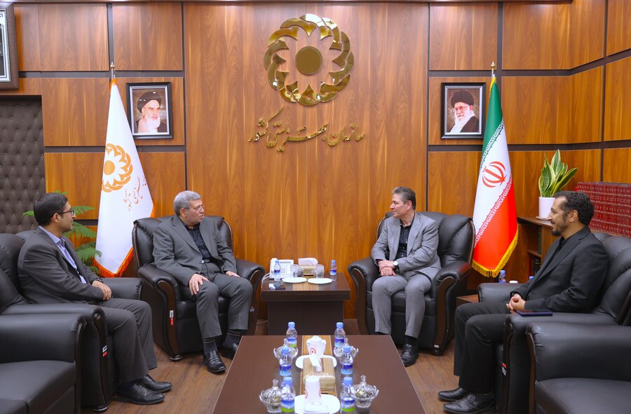 دیدار آقای اولیایی رئیس اداره  مسئولیت های  اجتماعی اتاق بازرگانی کشور