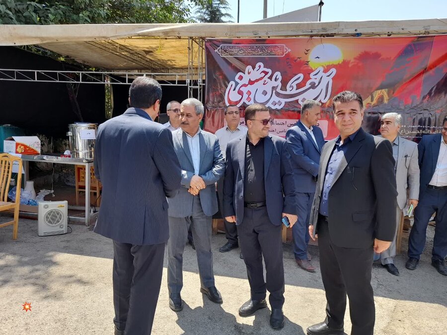 بازدید اعضای شورای هماهنگی ادارات وزارت تعاون، کار و رفاه اجتماعی کردستان از موکب مرز باشماق