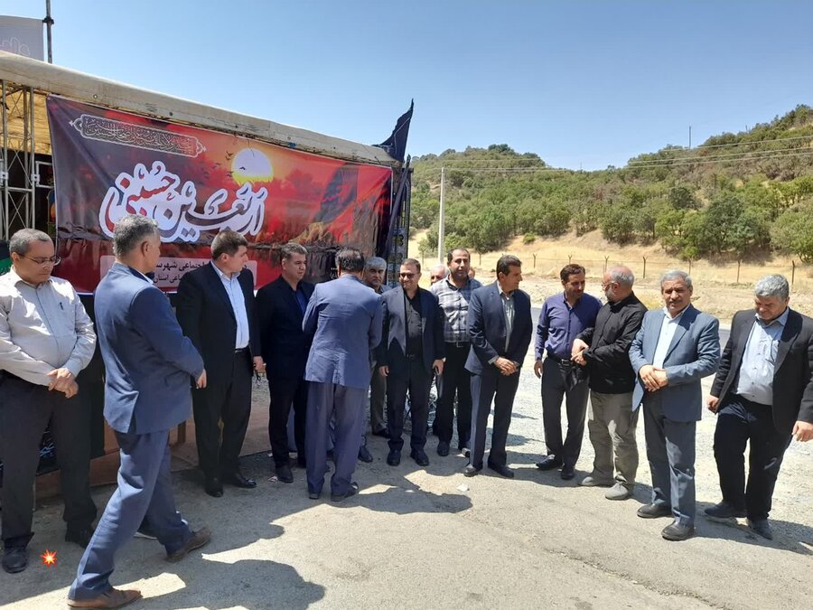 بازدید اعضای شورای هماهنگی ادارات وزارت تعاون، کار و رفاه اجتماعی کردستان از موکب مرز باشماق