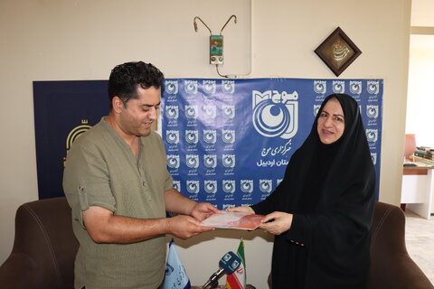 گزارش تصویری| تجلیل از خبرنگاران خبرگزاری موج اردبیل