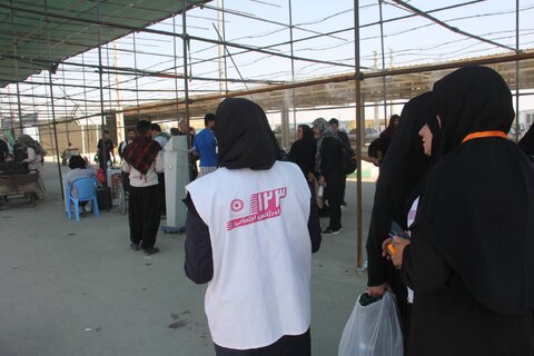 گزارش تصویری | نهمین روز خادمی بهزیستی از زائران حسینی