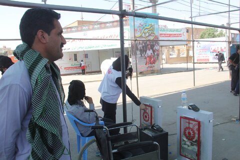 گزارش تصویری | نهمین روز خادمی بهزیستی از زائران حسینی