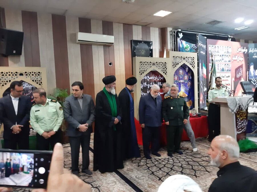 شهریار | حضور معاون بهزیستی شهرستان در مراسم گرامیداشت اربعین شهدای اقتدار و دفاع از وطن