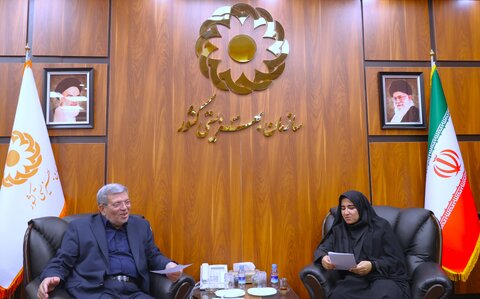 دیدار خانم فلاحی نماینده ایلام با رئیس سازمان بهزیستی کشور